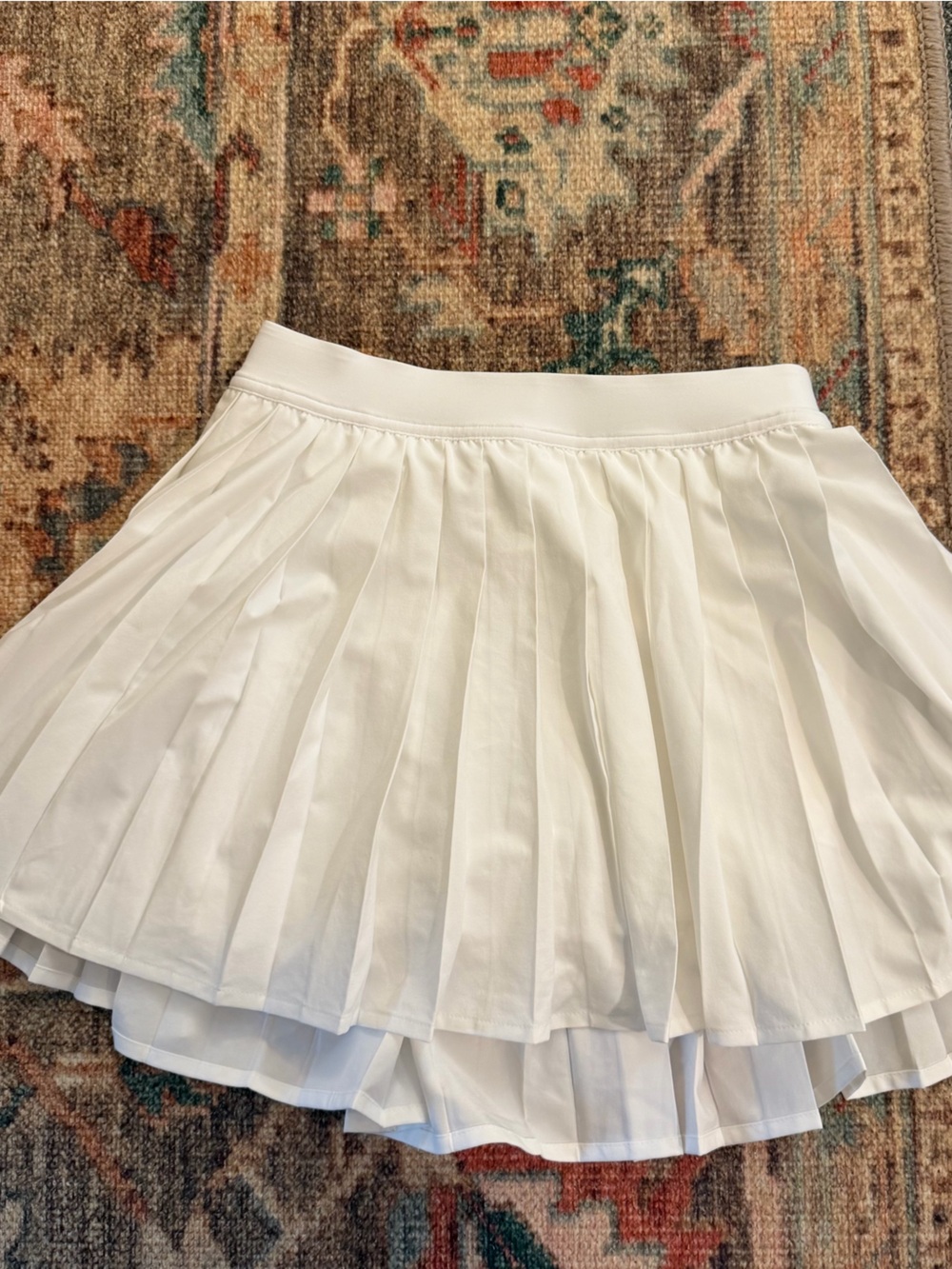 White Pleated Tennis Skirt